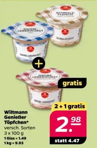 NETTO Wiltmann Genießer Töpfchen Angebot