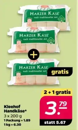 NETTO Kleehof Handkäse Angebot