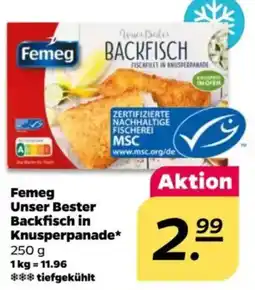 NETTO Femeg Unser Bester Backfisch in Knusperpanade Angebot