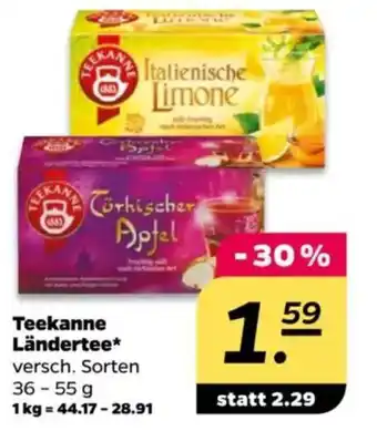 NETTO Teekanne Ländertee Angebot