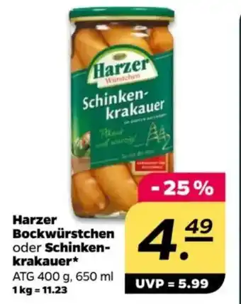 NETTO Harzer Bockwürstchen oder Schinken- krakauer Angebot