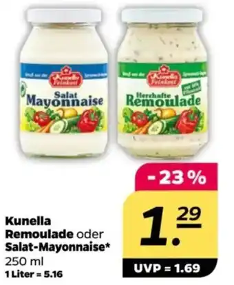 NETTO Kunella Remoulade oder Salat-Mayonnaise Angebot