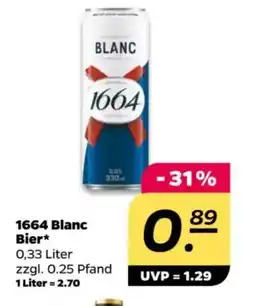 NETTO 1664 Blanc Bier Angebot