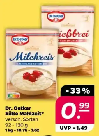 NETTO Dr. Oetker Süße Mahlzeit Angebot