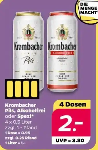 NETTO Krombacher Pils, Alkoholfrei oder Spezi Angebot