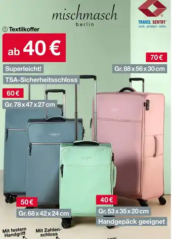 Woolworth TRAVEL SENTRY Textilkoffer Angebot