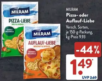 Aldi Süd MILRAM Pizza- oder Auflauf-Liebe Angebot