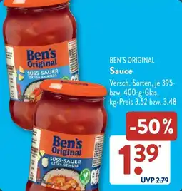 Aldi Süd BEN'S ORIGINAL Sauce Angebot