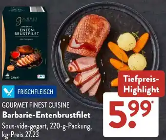 Aldi Süd GOURMET FINEST CUISINE Barbarie-Entenbrustfilet Angebot