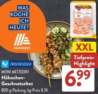 Aldi Süd MEINE METZGEREI Hähnchen Geschnetzeltes Angebot