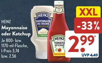 Aldi Süd HEINZ Mayonnaise oder Ketchup Angebot