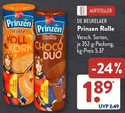 Aldi Süd DE BEUKELAER Prinzen Rolle Angebot