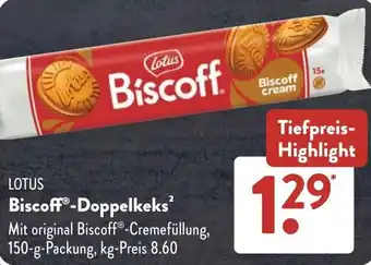 Aldi Süd LOTUS Biscoff-Doppelkeks Angebot