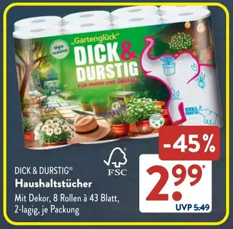 Aldi Süd DICK & DURSTIG Haushaltstücher Angebot