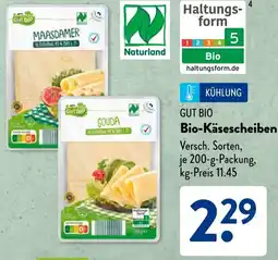 Aldi Süd GUT BIO Bio-Käsescheiben Angebot