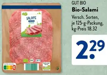 Aldi Süd GUT BIO Bio-Salami Angebot