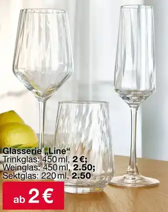 Woolworth Glasserie ,,Line" Angebot