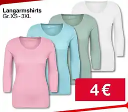 Woolworth Langarmshirts Angebot