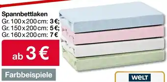 Woolworth Spannbettlaken Angebot