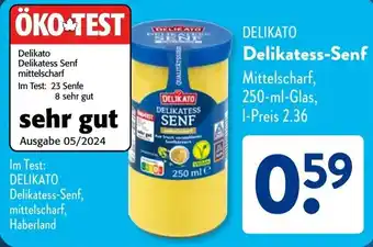 Aldi Süd DELIKATO Delikatess-Senf Angebot