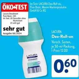 Aldi Süd LACURA Deo-Roll-on Angebot