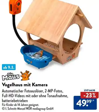 Aldi Süd Die Maus Vogelhaus mit Kamera Angebot