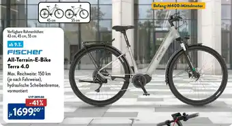 Aldi Süd FISCHER All-Terrain-E-Bike Terra 4.0 Angebot