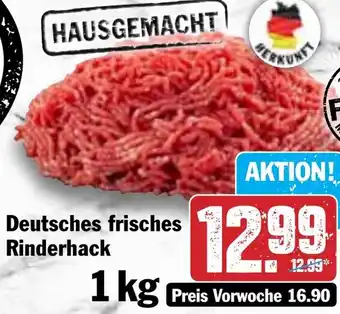 Hit Deutsches frisches Rinderhack Angebot