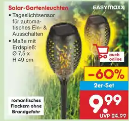 Netto Marken-Discount EASYmaxx Solar-Gartenleuchten Angebot