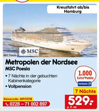 Netto Marken-Discount Metropolen der Nordsee MSC Poesia Angebot