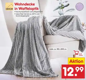 Netto Marken-Discount DEKOR Wohndecke in Waffeloptik Angebot