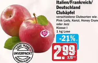 Hit Italien/Frankreich/ Deutschland Clubäpfel Angebot