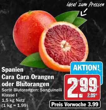 Hit Spanien Cara Cara Orangen oder Blutorangen Angebot