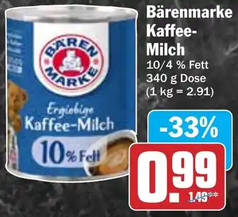 Hit Bärenmarke Kaffee Milch Angebot