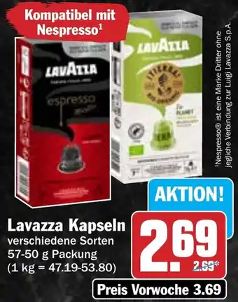 Hit Lavazza Kapseln Angebot