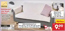 Netto Marken-Discount DEKOR Sofaüberwurf oder Sesselüberwurf Angebot