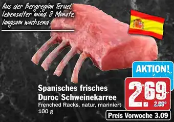 Hit Spanisches frisches Duroc Schweinekarree Angebot