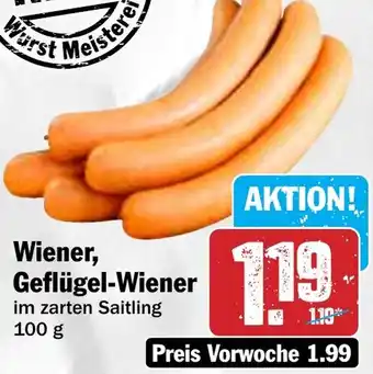 Hit Wiener, Geflügel-Wiener Angebot