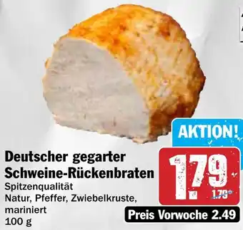 Hit Deutscher gegarter Schweine-Rückenbraten Angebot