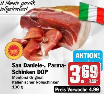 Hit San Daniele-, Parma Schinken DOP Angebot