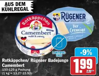 Hit Rotkäppchen/ Rügener Badejunge Camembert Angebot