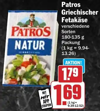 Hit Patros Griechischer Fetakäse Angebot