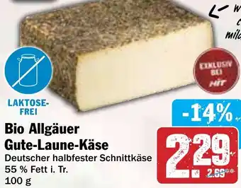 Hit Bio Allgäuer Gute-Laune-Käse Angebot