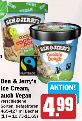 Hit Ben & Jerry's Ice Cream, auch Vegan Angebot