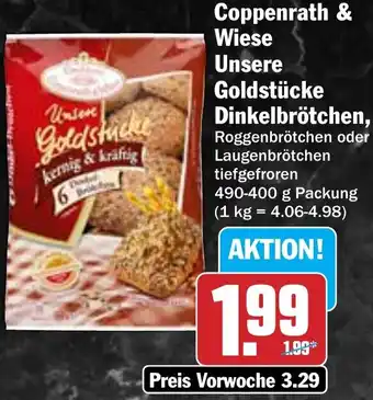 Hit Coppenrath & Wiese Unsere Goldstücke Dinkelbrötchen Angebot