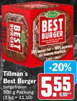 Hit Tillman's Best Burger Angebot