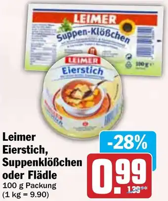 Hit Leimer Eierstich, Suppenklößchen oder Flädle Angebot