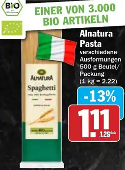 Hit Alnatura Pasta Angebot