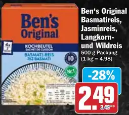 Hit Ben's Original Basmatireis, Jasminreis, Langkorn- und Wildreis Angebot