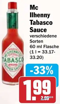 Hit Mc Ilhenny Tabasco Sauce Angebot